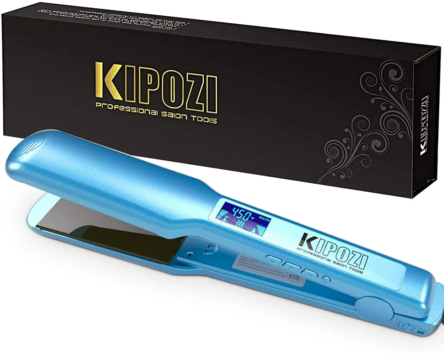 Kipozi Professional Titanium Hair Straightener With Digital Display
