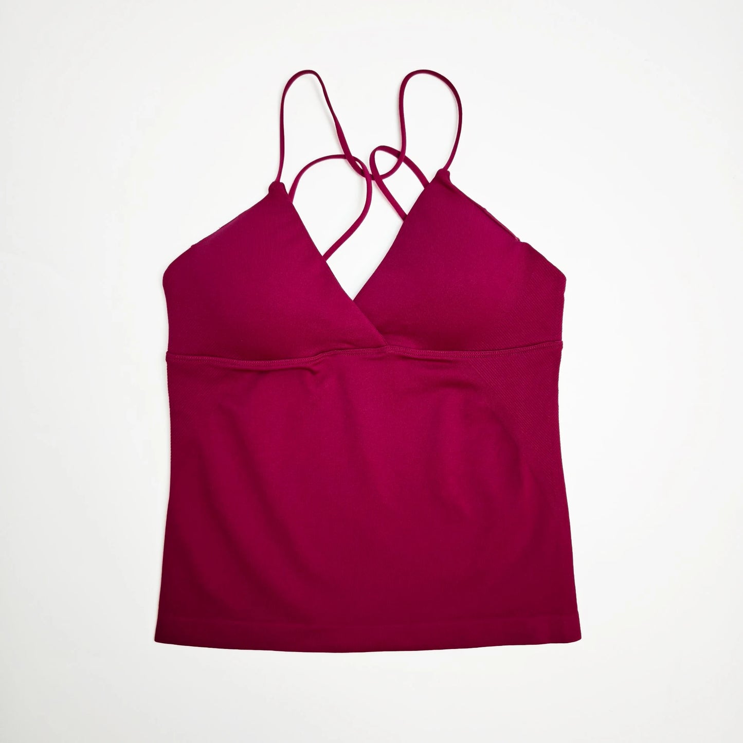 NCLAGEN Vision Twist Front Longline Yoga Tank Top For Women