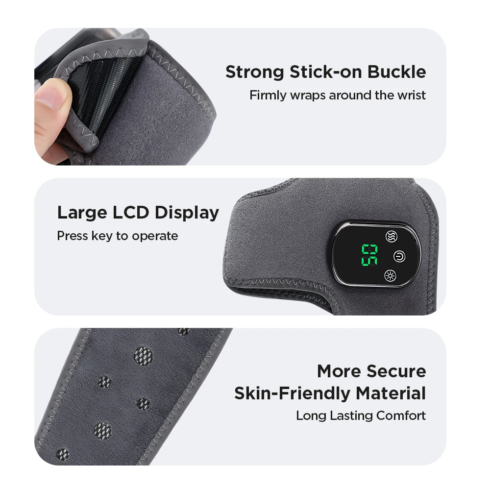PASTSKY Heated Foot Massager With Ankle Support And Vibration