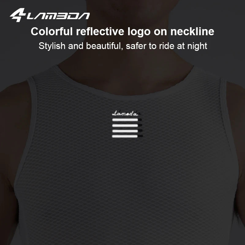 LAMEDA Cycling Vest Men Breathable Quick Dry Mesh Base Layer