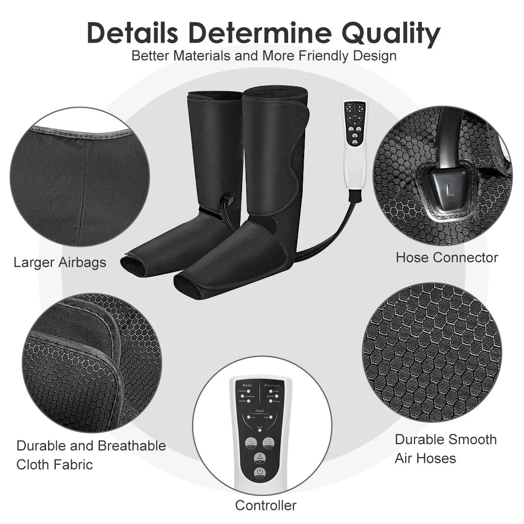Sejoy Leg Air Compression Massager With Handheld Controller