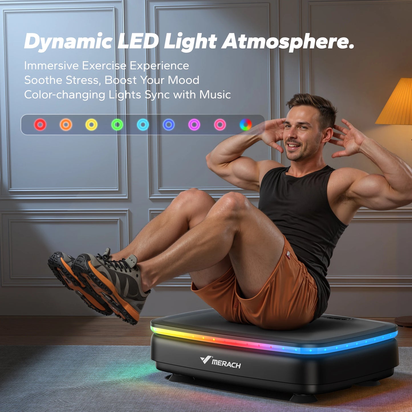 Merach Vibration Plate Exercise Machine With Remote
