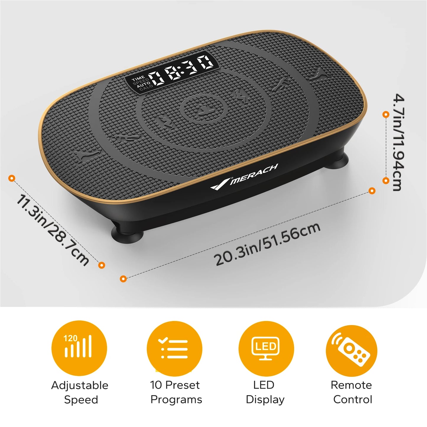 MERACH Vibration Plate Exercise Machine For Whole Body Workout