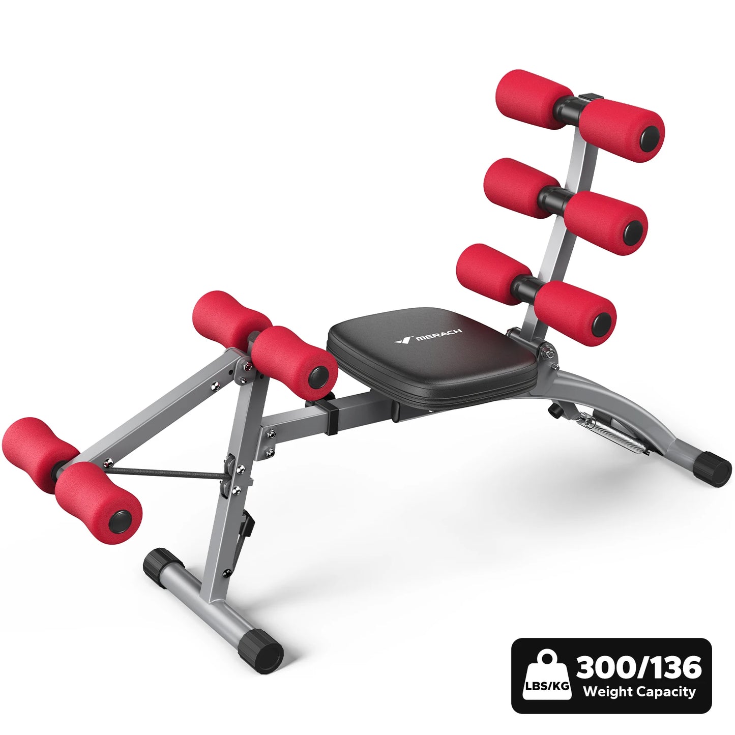 Merach Adjustable Ab Machine Multi Functional Workout Bench