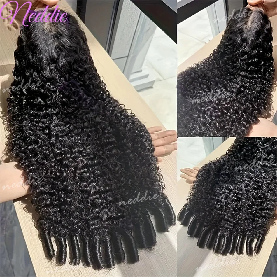Rosslyn Burmese Curly Brazilian Hair Wig Transparent Lace Front