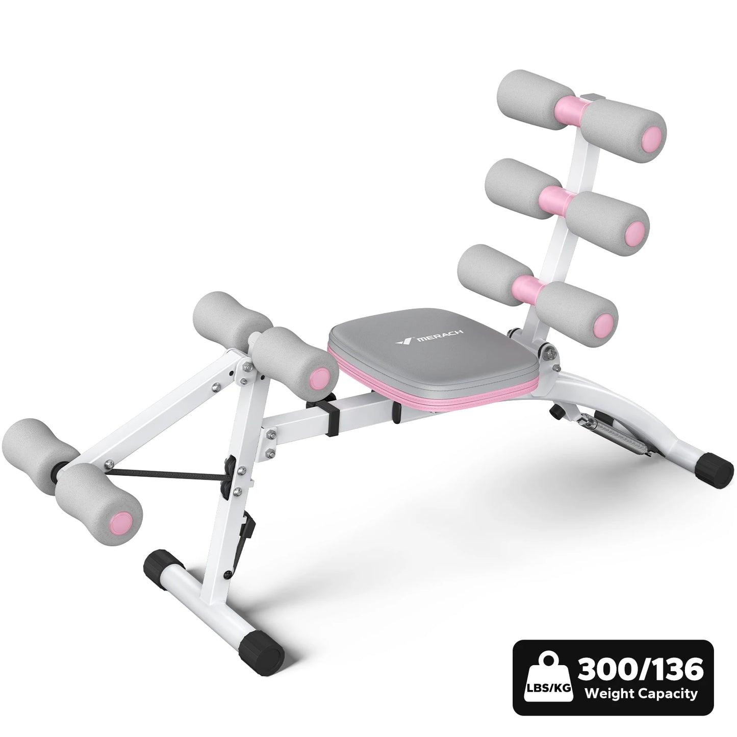 Merach Adjustable Ab Machine Multi Functional Workout Bench
