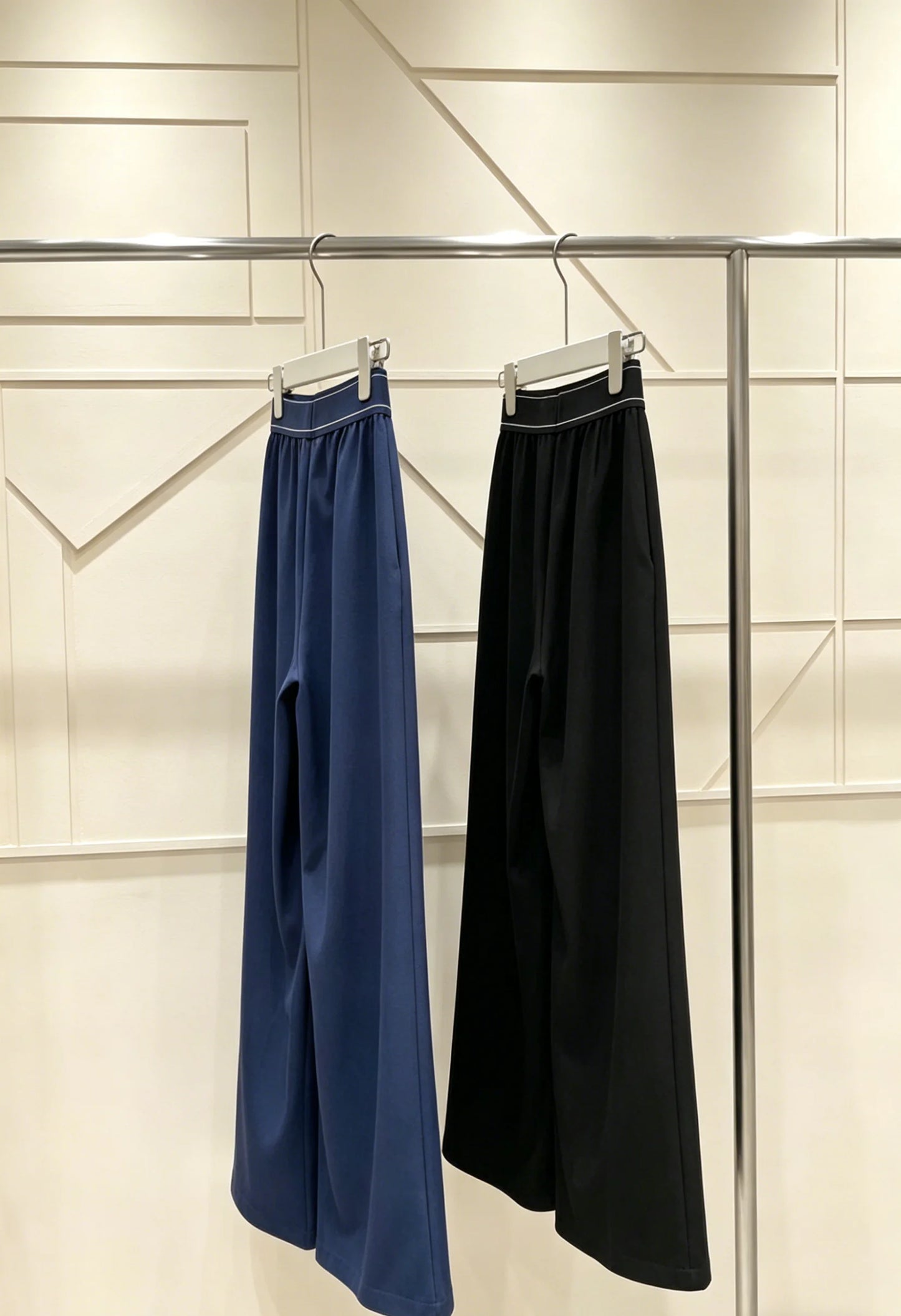 Women's Seamed Yoga Casual Straight Jumpsuit With Patched Waist