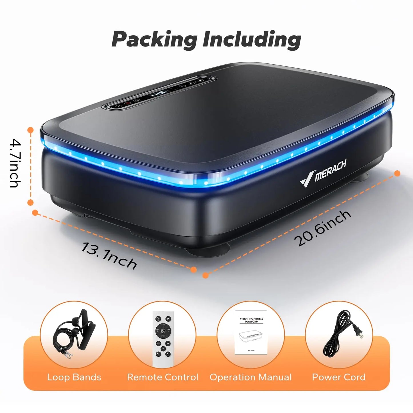 Merach Vibration Plate Exercise Machine With Remote