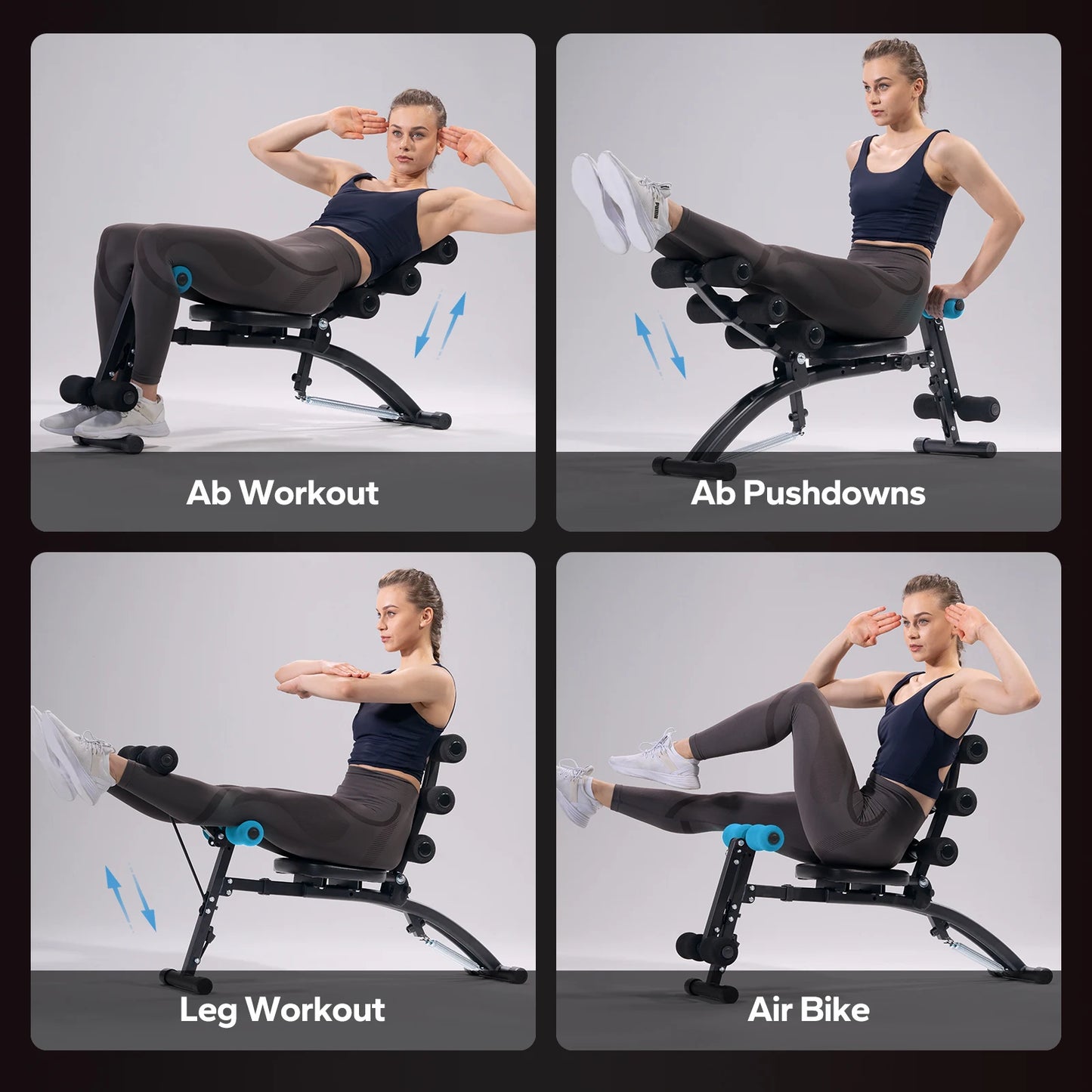 Merach Adjustable Ab Machine Multi Functional Workout Bench