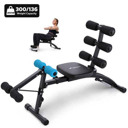 Merach Adjustable Ab Machine Multi Functional Workout Bench