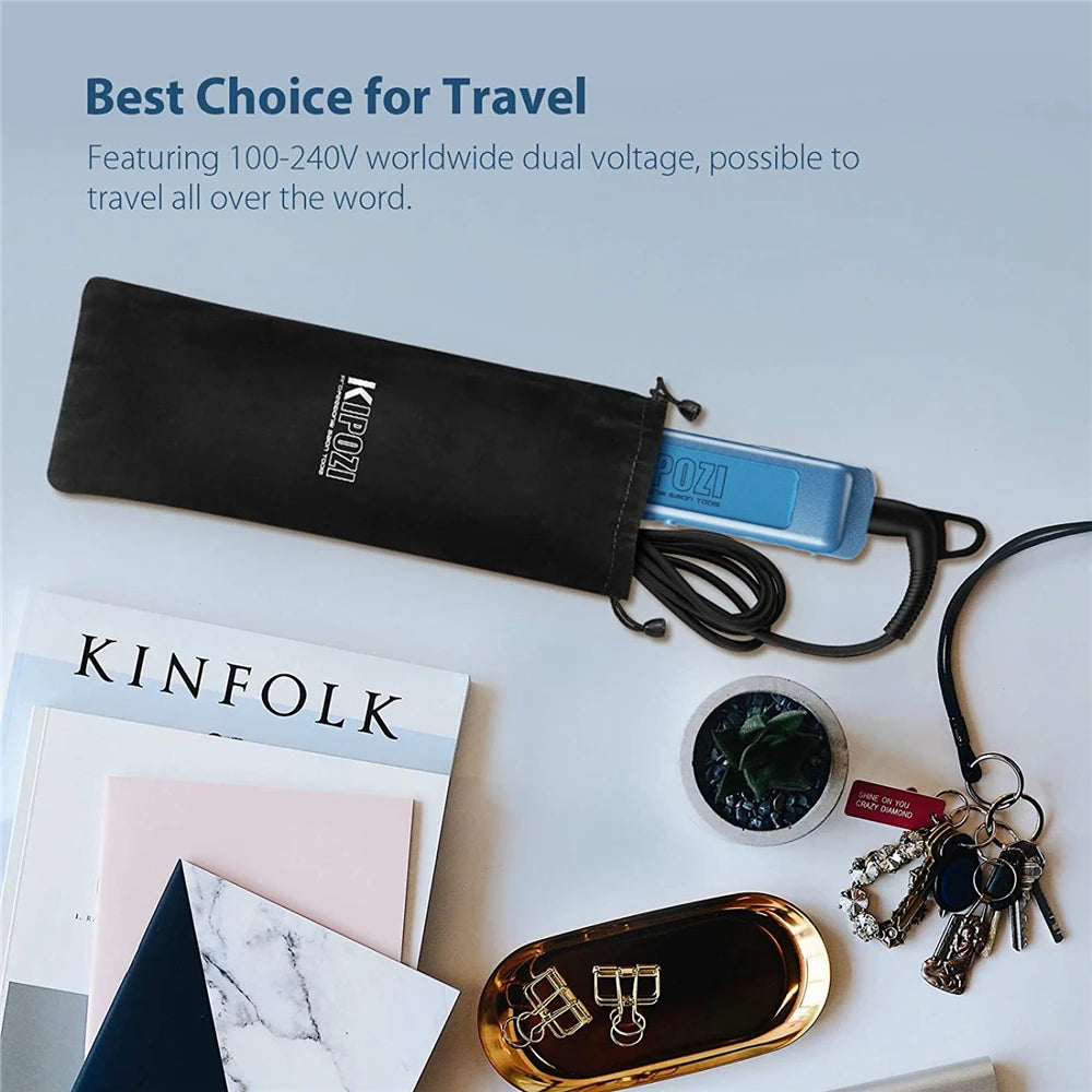 Kipozi Professional Titanium Hair Straightener With Digital Display