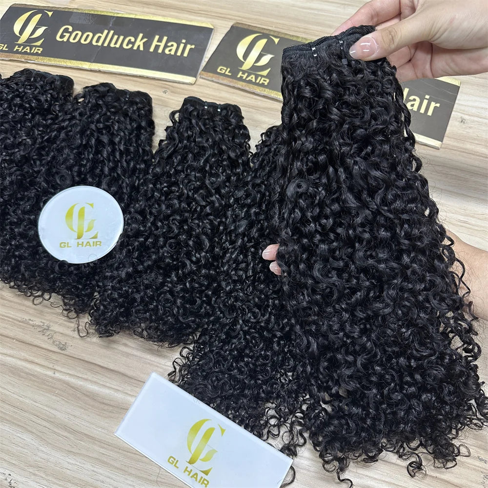 Millionaire Queen 3B3C Burmese Pixie Curly Hair Bundles Virgin Remy Human Hair