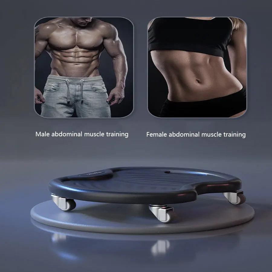 Silent Four Wheel Abdominal Sliding Disc For Home Training