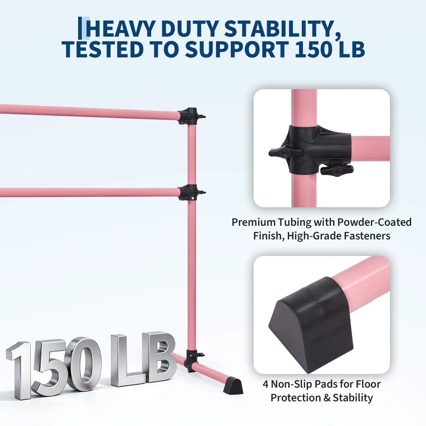 Heavy Duty Adjustable Freestanding Ballet Barre Dance Bar
