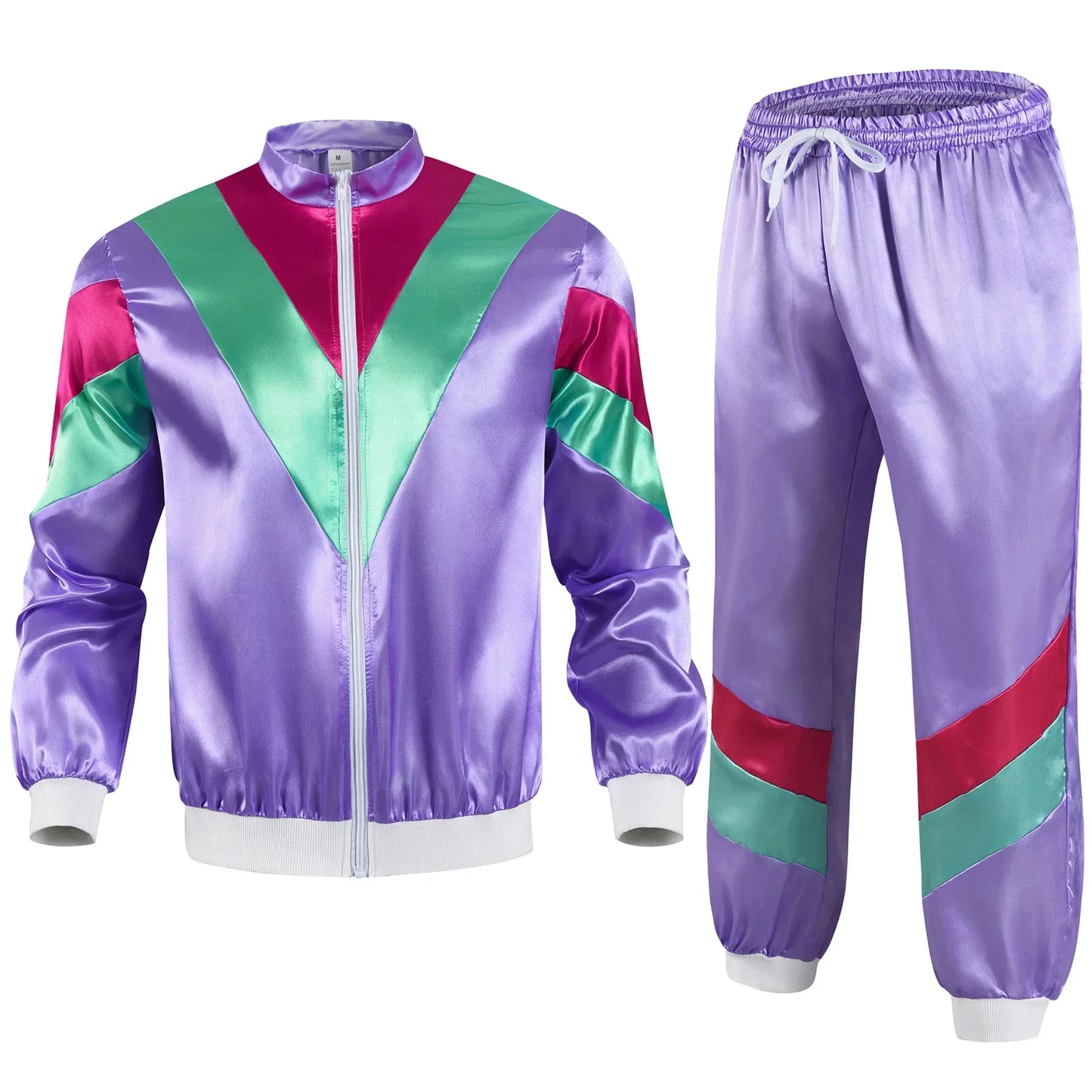 Disco Tracksuit 2 Piece Jacket And Pants Set Unisex Cosplay