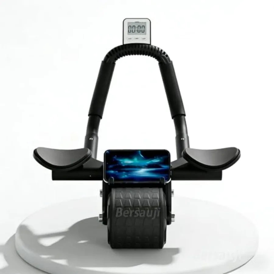 Automatic Rebound Ab Roller Wheel With Knee Mat And Timer
