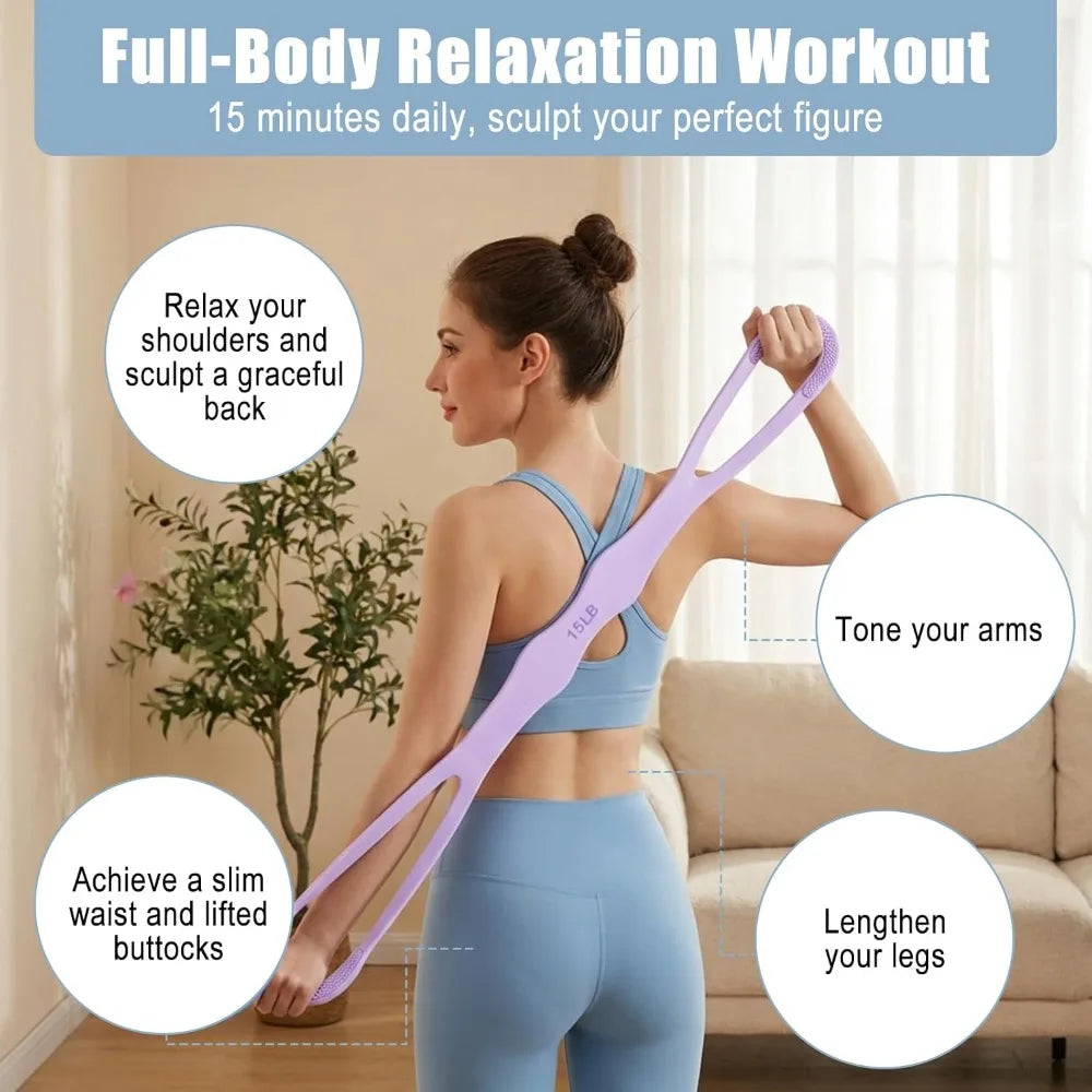 Figure Eight Resistance Bands With Handles For Strength Training