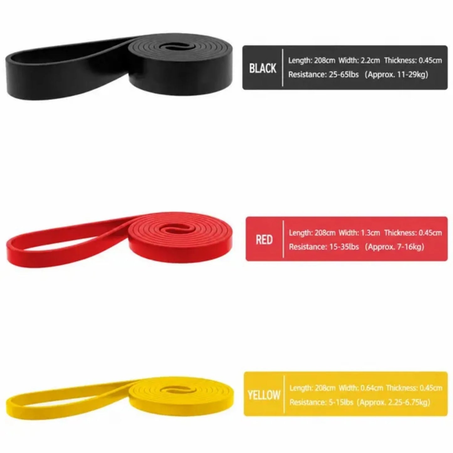 Resistance Bands Set Of 3 Loop Exercise Bands For Yoga