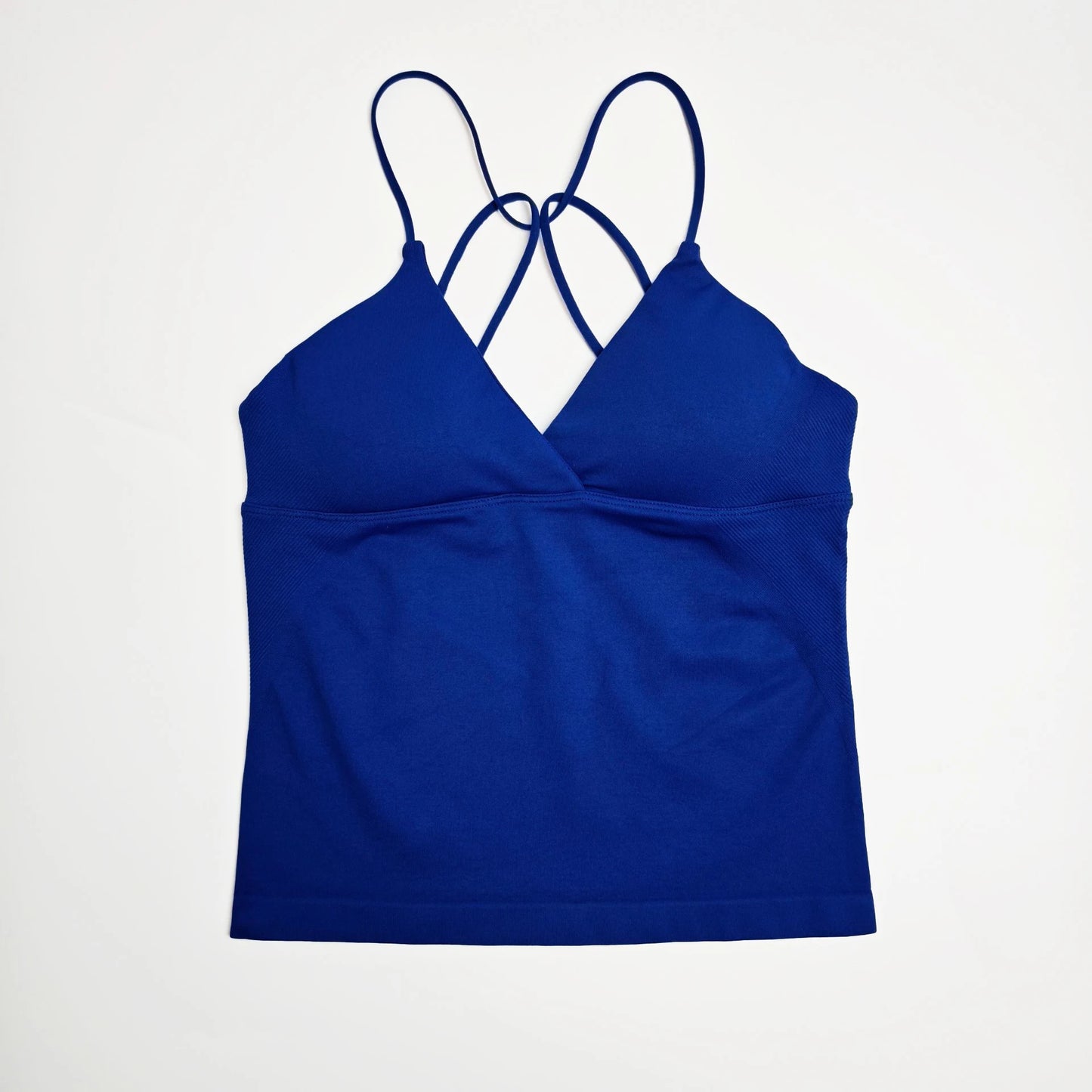 NCLAGEN Vision Twist Front Longline Yoga Tank Top For Women