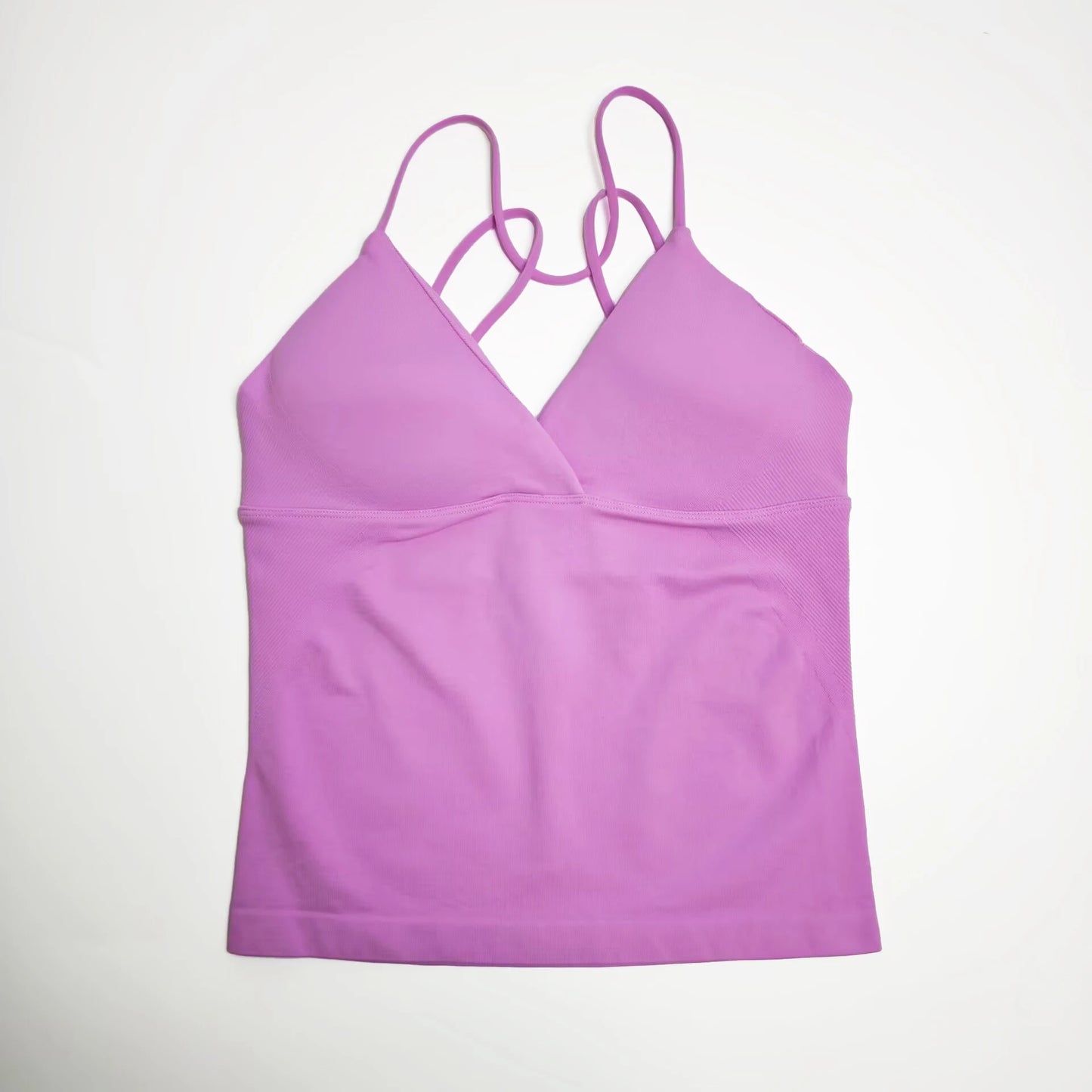 NCLAGEN Vision Twist Front Longline Yoga Tank Top For Women