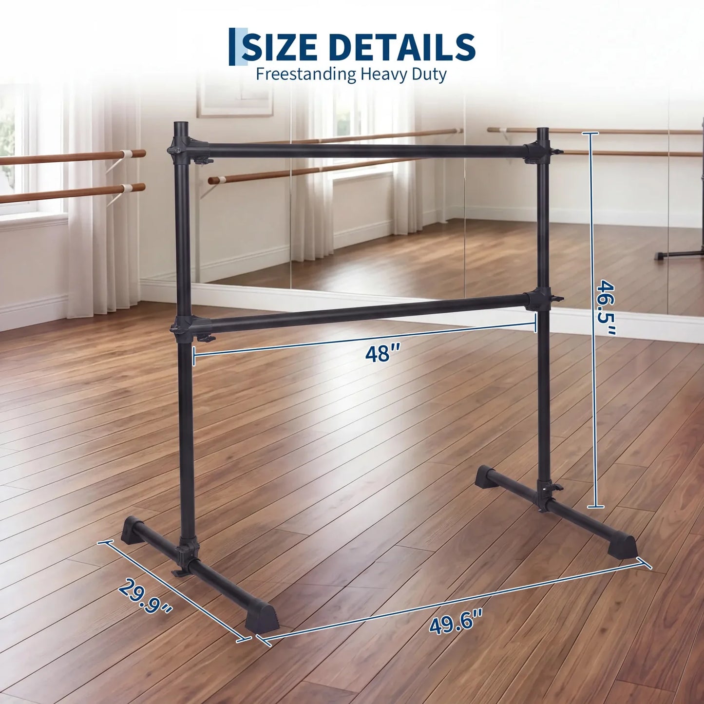 Heavy Duty Adjustable Freestanding Ballet Barre Dance Bar