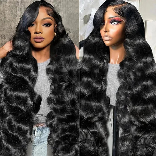 UEENLY HD Transparent Lace Front Wig 200 Density Remy Human Hair