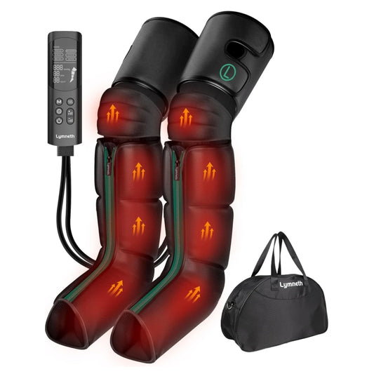 Leg Air Compression Leg Massager With Heat and 9 Intensities