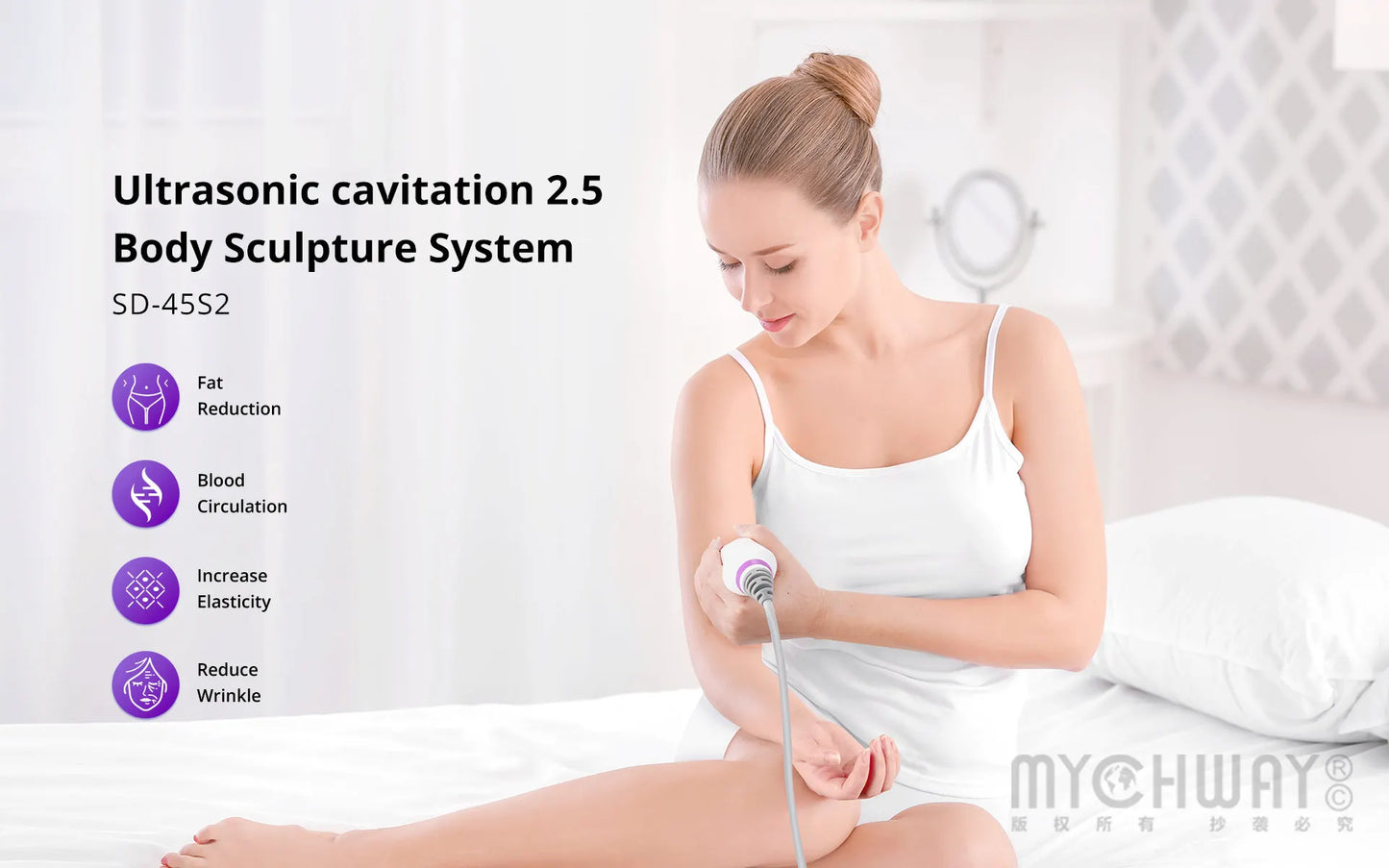 Mychway S Shape 30K Ultrasound Cavitation RF Face Lift Machine