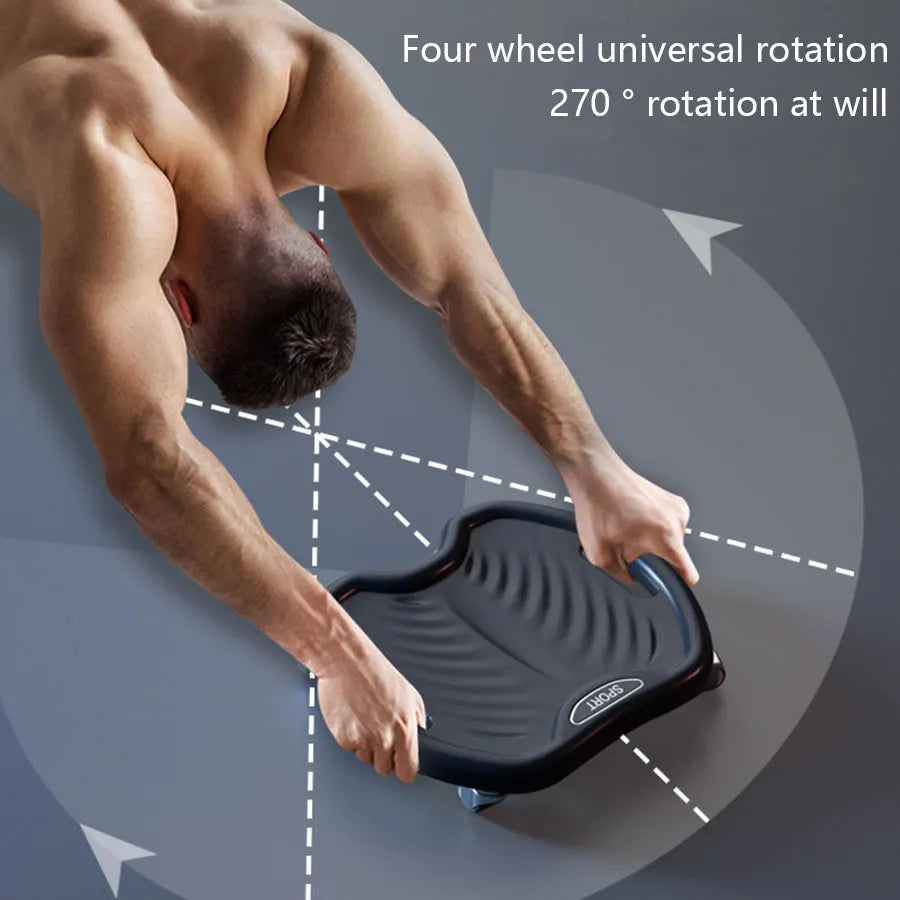 Silent Four Wheel Abdominal Sliding Disc For Home Training
