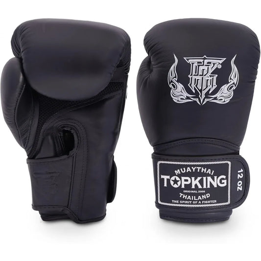 Top King Super Air Leather Muay Thai Training Boxing Glove
