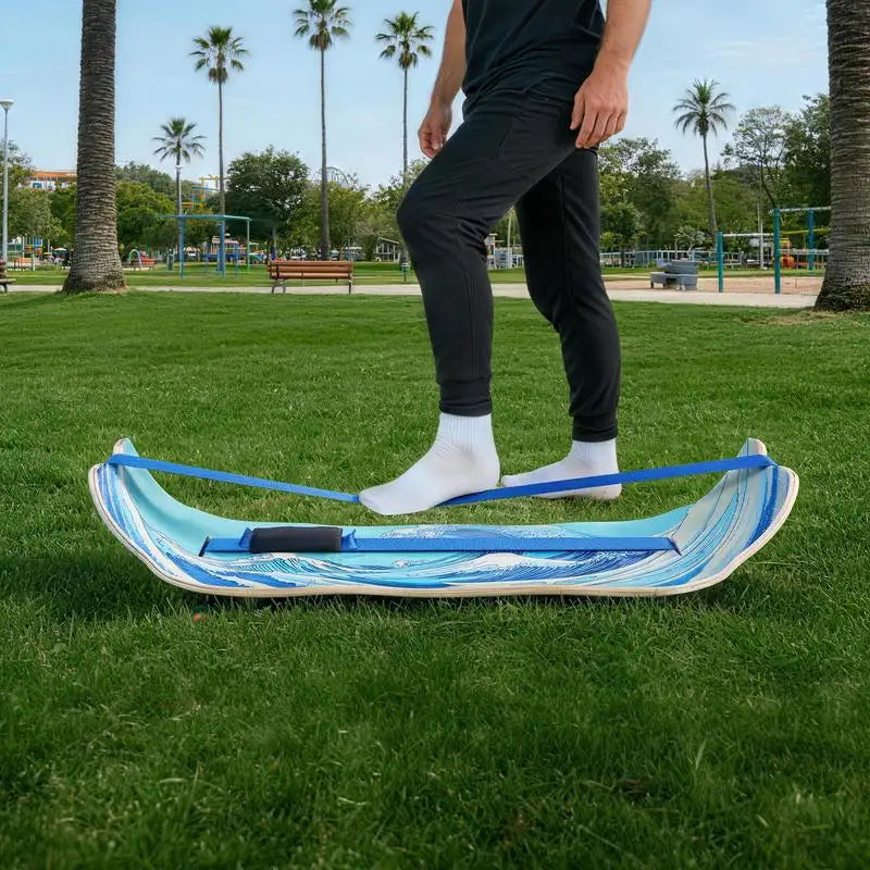 Wooden Curved Balance Board Adult Core Training Equipment