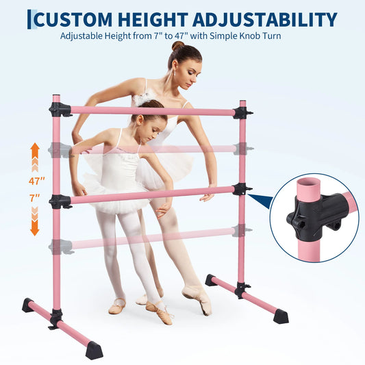 Heavy Duty Adjustable Freestanding Ballet Barre Dance Bar
