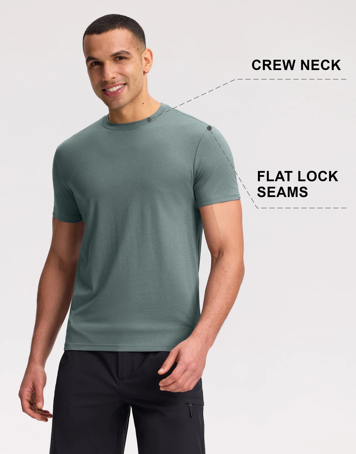 Pioneer Camp Men's Soft Bamboo Viscose Crew Neck Casual T Shirt