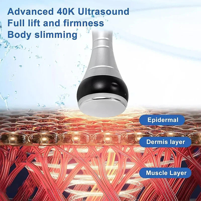 40K Ultrasonic Cavitation Beauty Machine For Skin Tightening Therapy