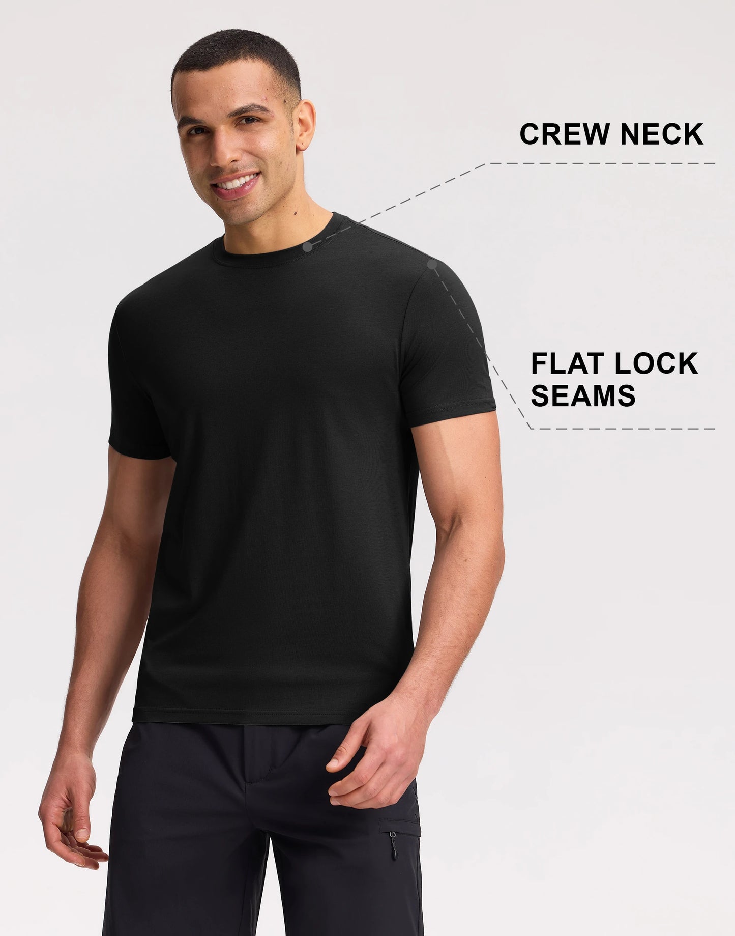 Pioneer Camp Men's Soft Bamboo Viscose Crew Neck Casual T Shirt