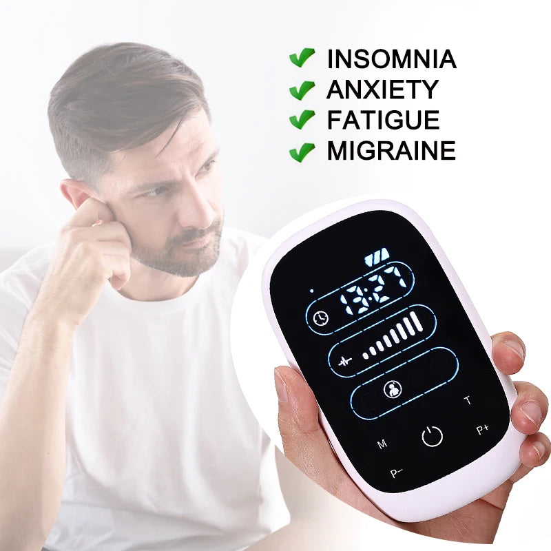 ATANG CES Brain Stimulation Device With Ear Clip Electrodes For Insomnia