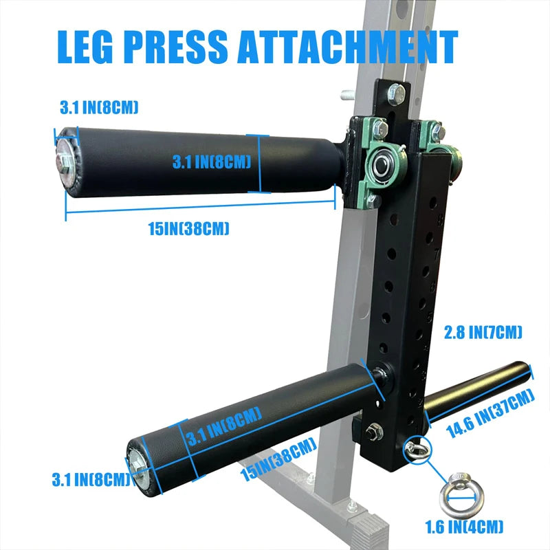 Power Rack Mounted Leg Extension And Curl Machine For Home Gym