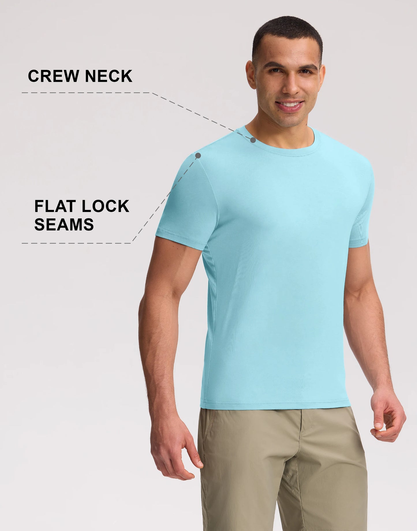 Pioneer Camp Men's Soft Bamboo Viscose Crew Neck Casual T Shirt
