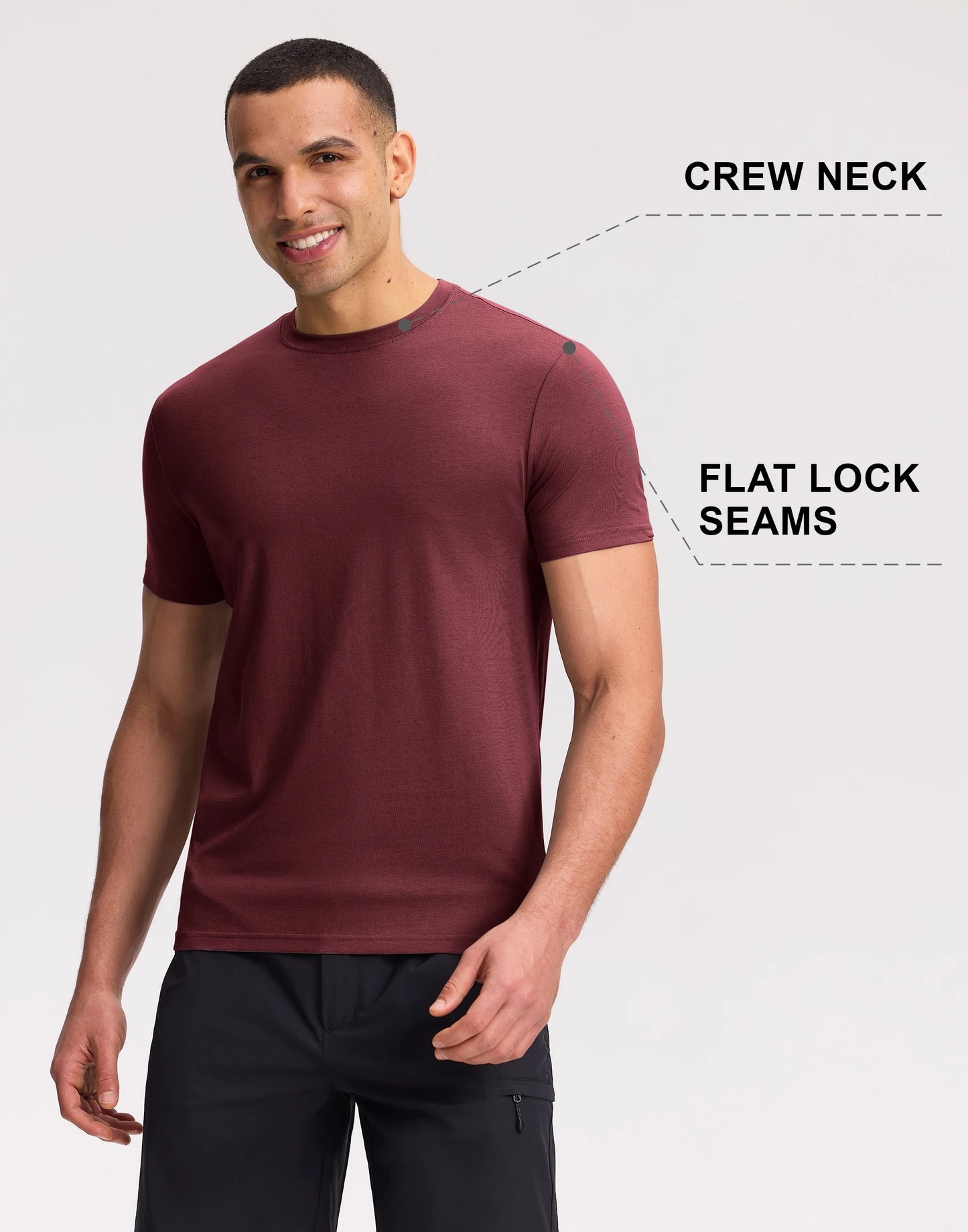 Pioneer Camp Men's Soft Bamboo Viscose Crew Neck Casual T Shirt