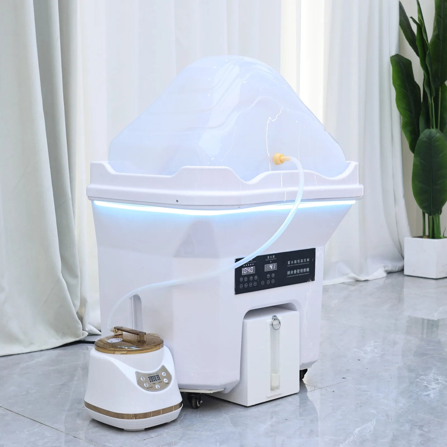Hydrotherapy Shampoo Basin With Integrated Heated Water Tank