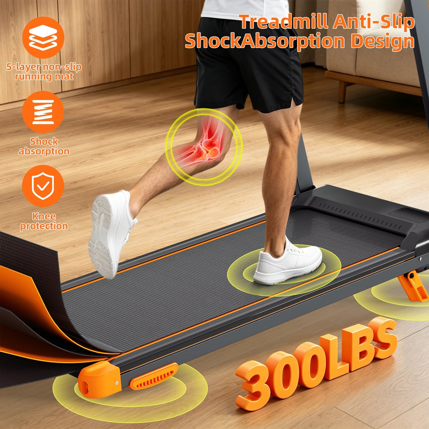 3-in-1 Foldable Walking Pad Treadmill With 12 Percent Incline