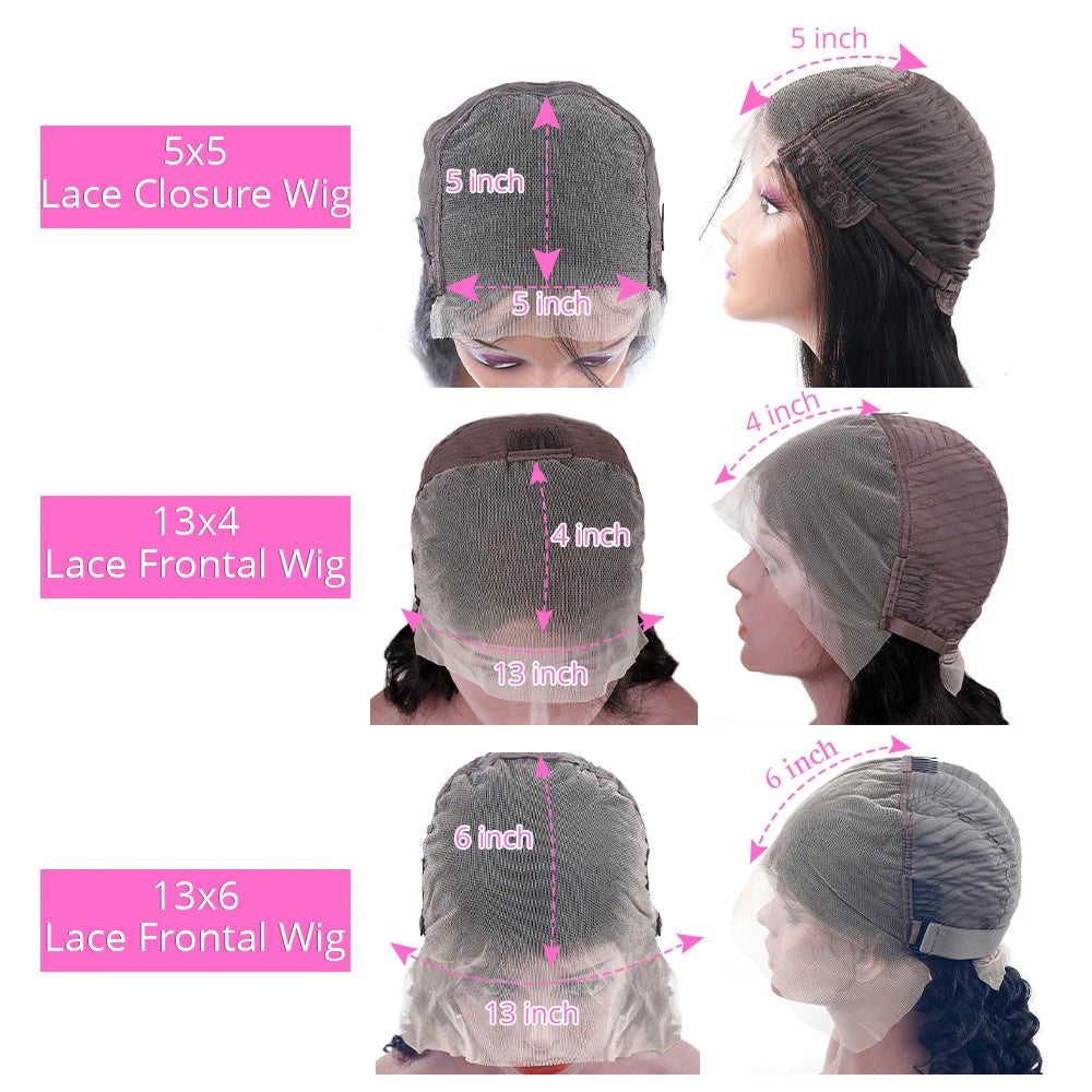 UEENLY HD Transparent Lace Front Wig 200 Density Remy Human Hair