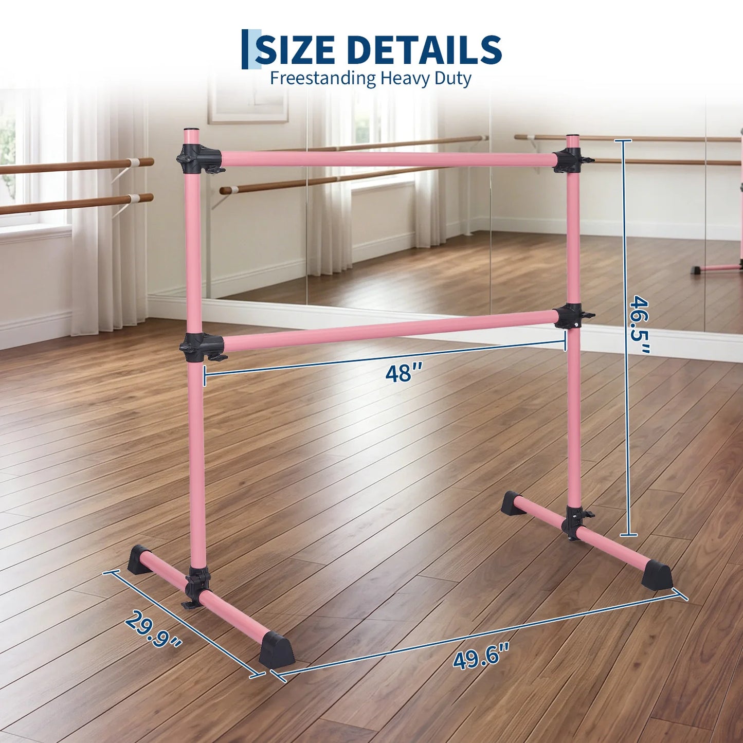 Heavy Duty Adjustable Freestanding Ballet Barre Dance Bar
