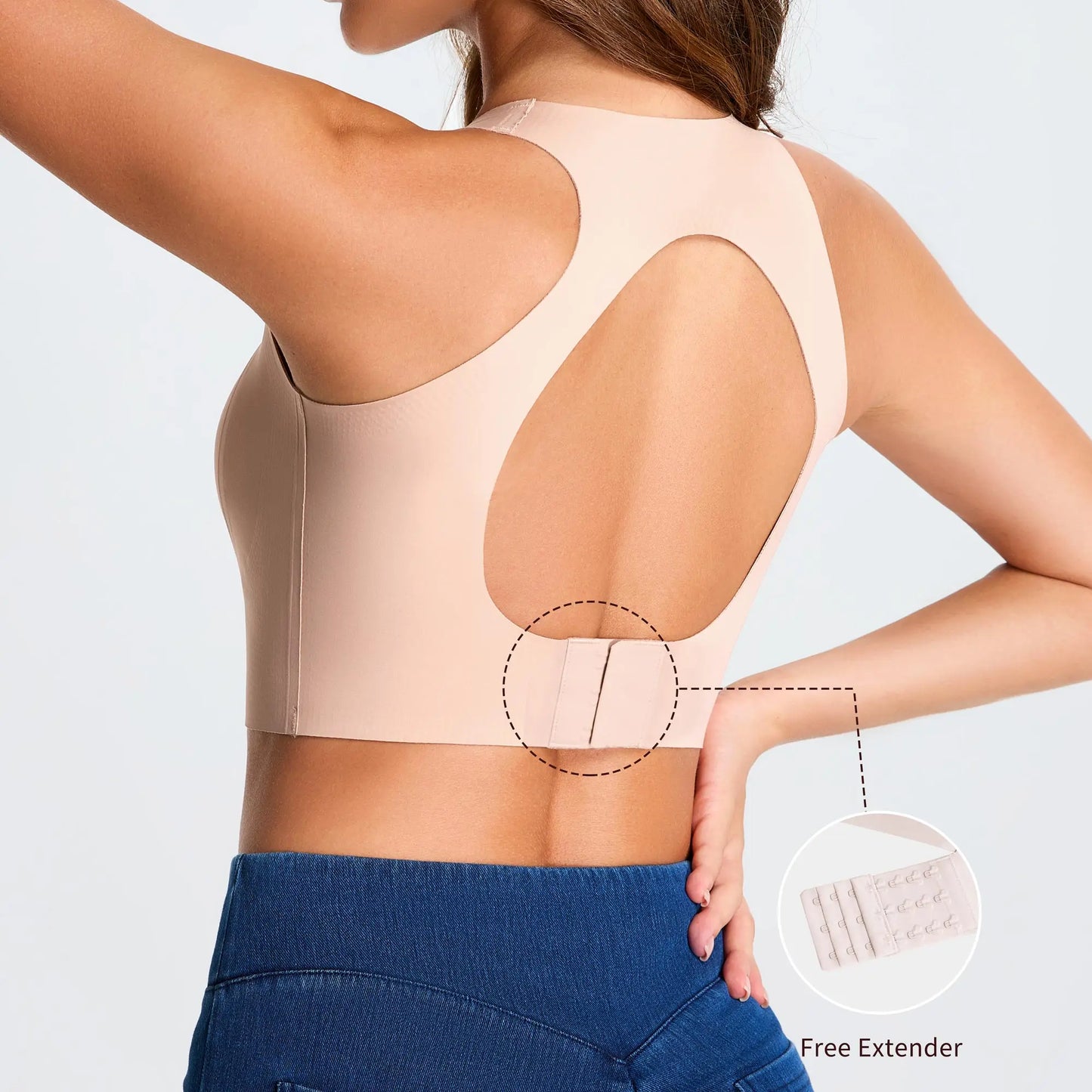 The GYM People Wireless Comfortable Seamless Padded Sports Bra