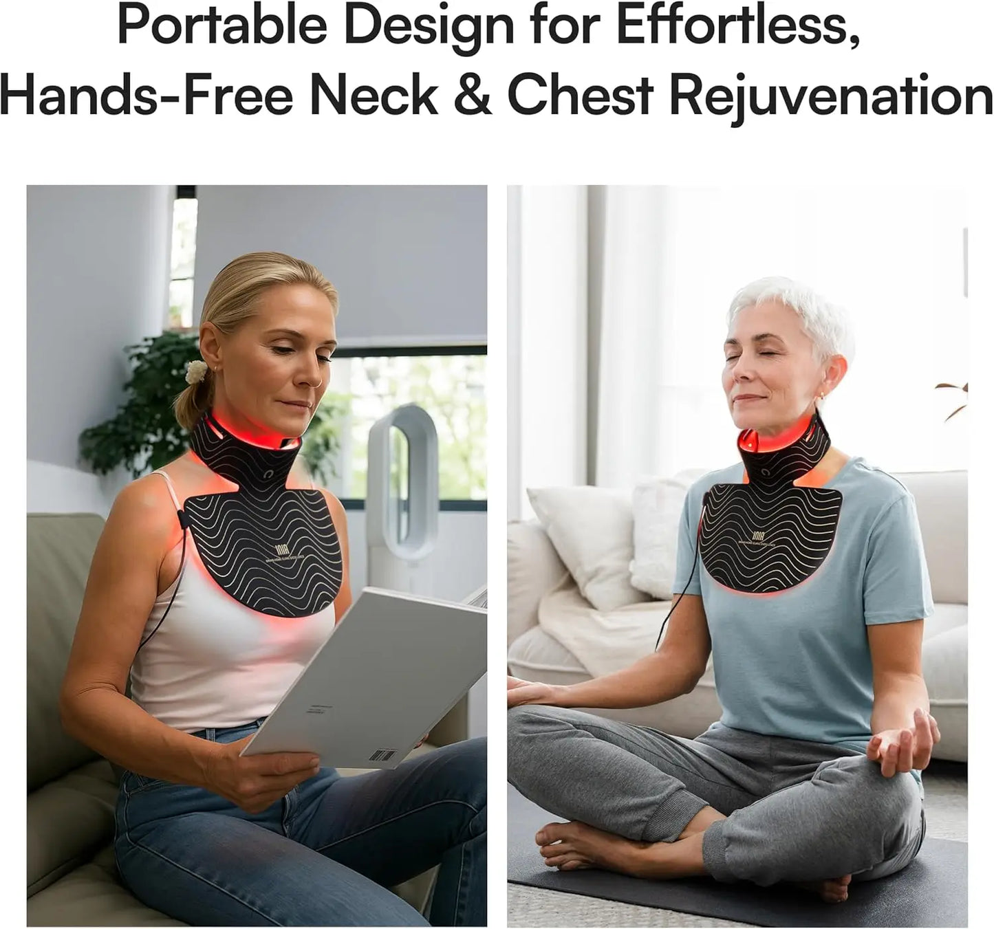 Red Light Therapy Mask For Neck And Decollette Skin Care
