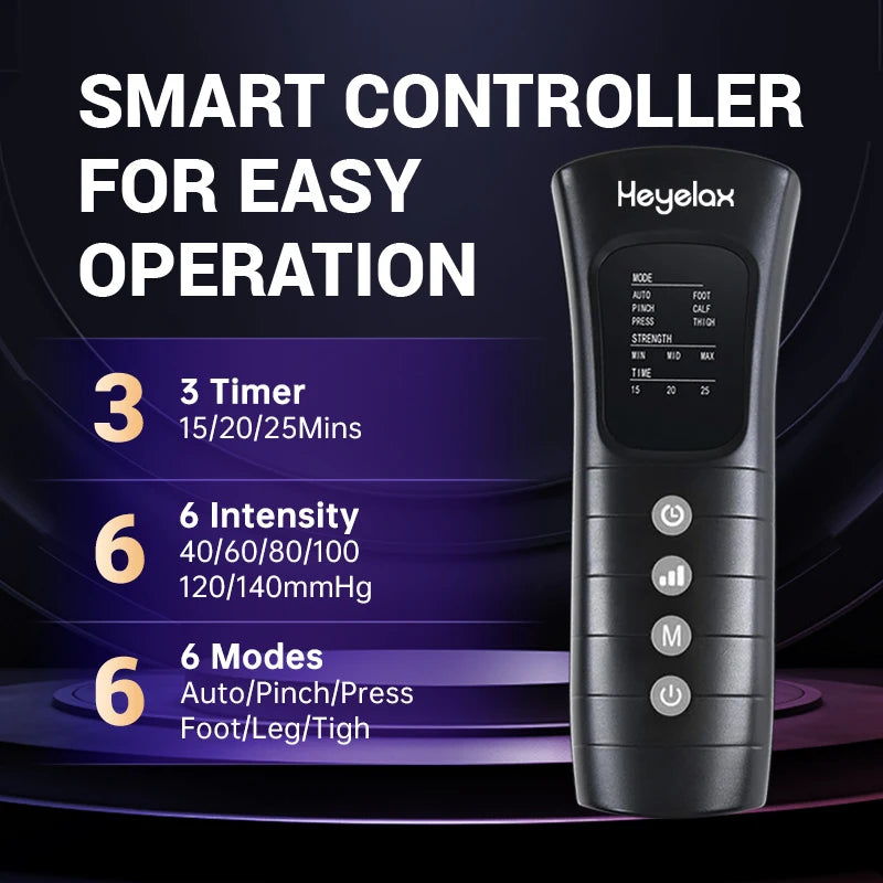 Heyelax Leg Compression Massager Air Circulation Boots