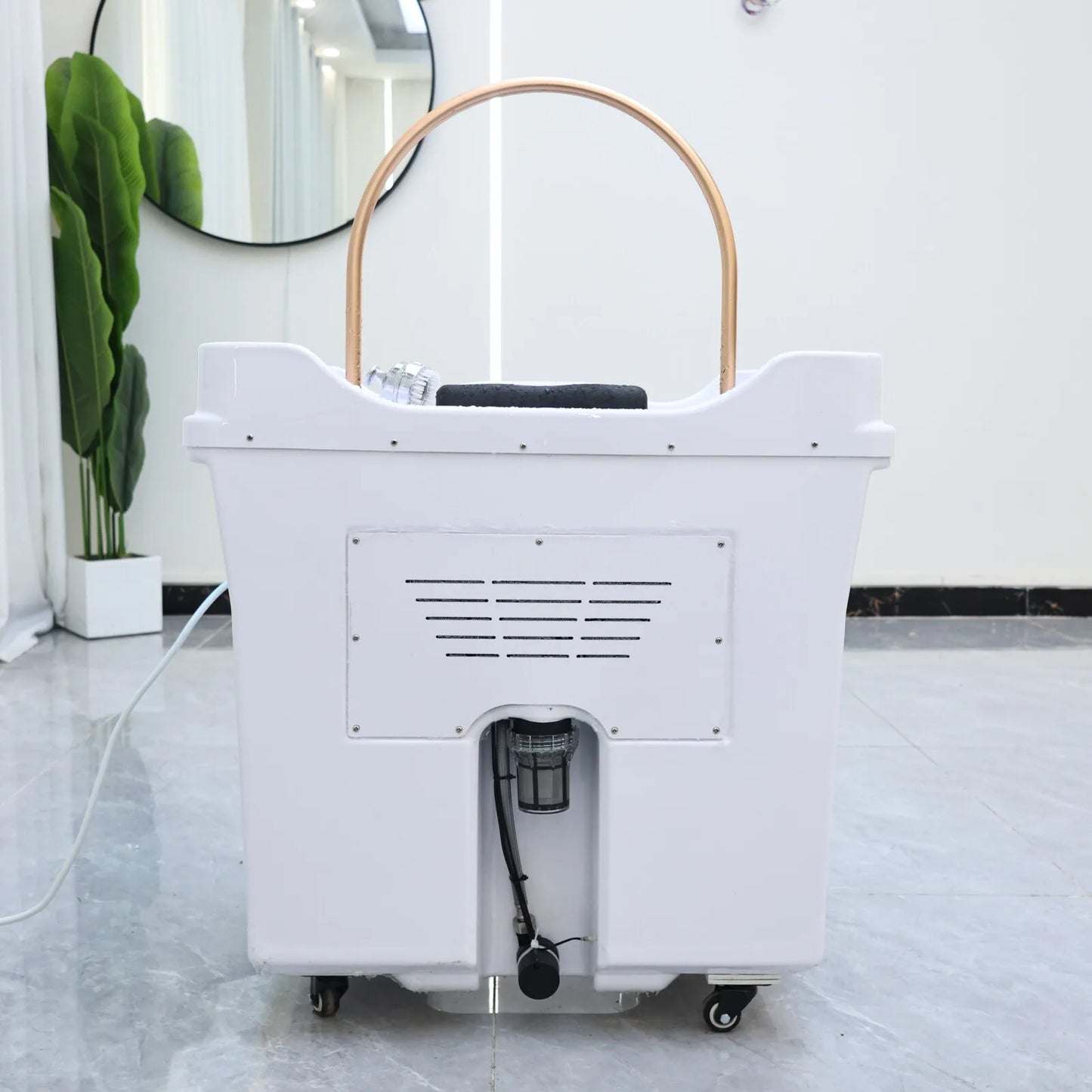Hydrotherapy Shampoo Basin With Integrated Heated Water Tank