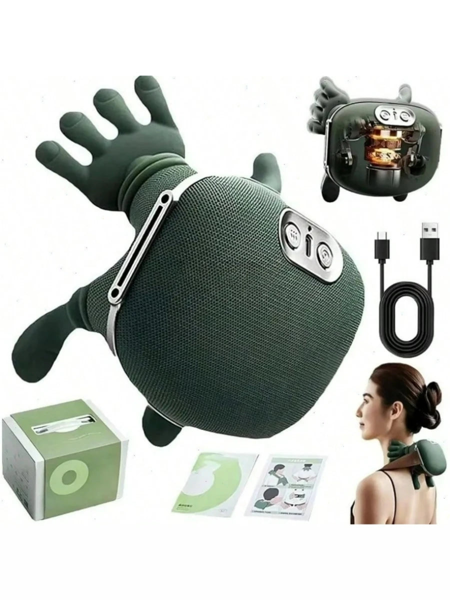 Wireless 4D Shiatsu Neck Massager With Deep Tissue Heat