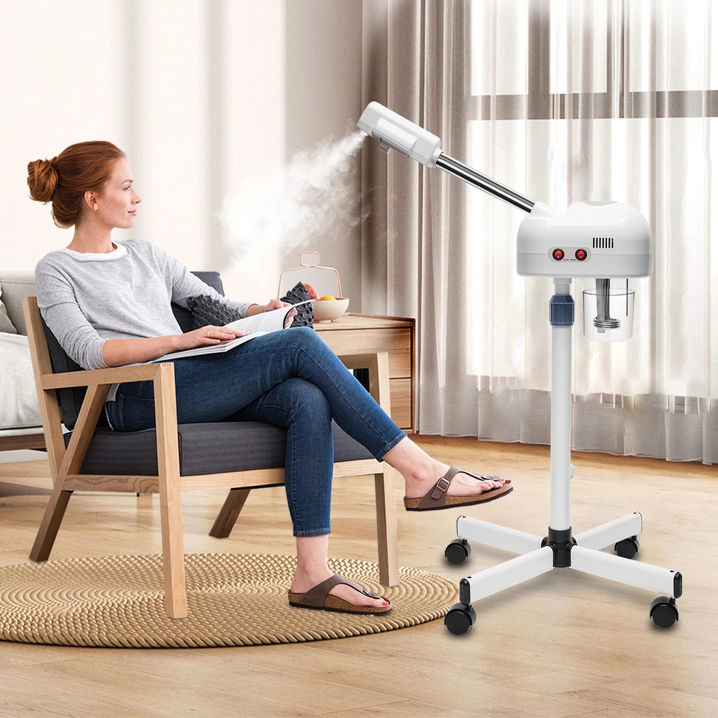 Bymaocar Ozone Facial Steamer With Height Adjustable Sprayer