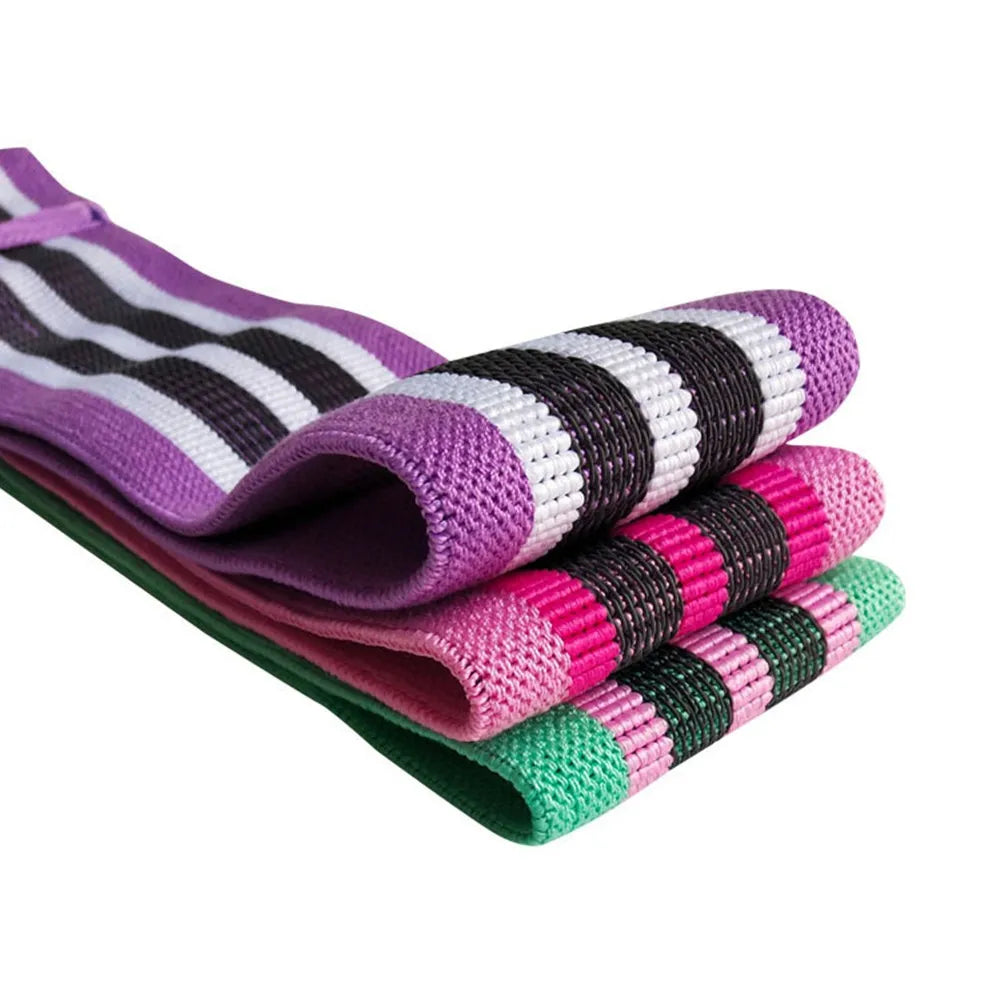Set Of 3 Resistance Exercise Loop Bands For Fitness